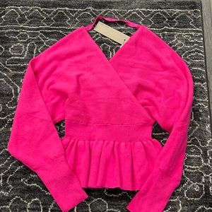 Hot pink sweater